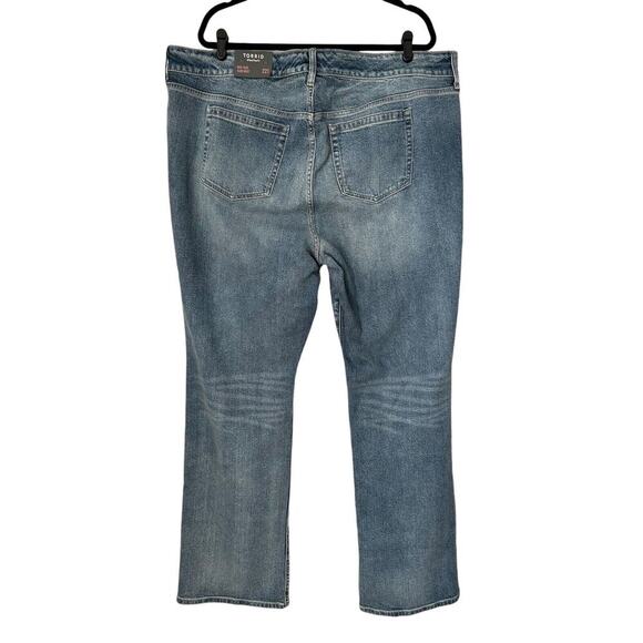 Torrid Jeans Womens Size 22T Mid Rise Slim Boot Bootcut Medium Wash 33" Inseam - Picture 4 of 16